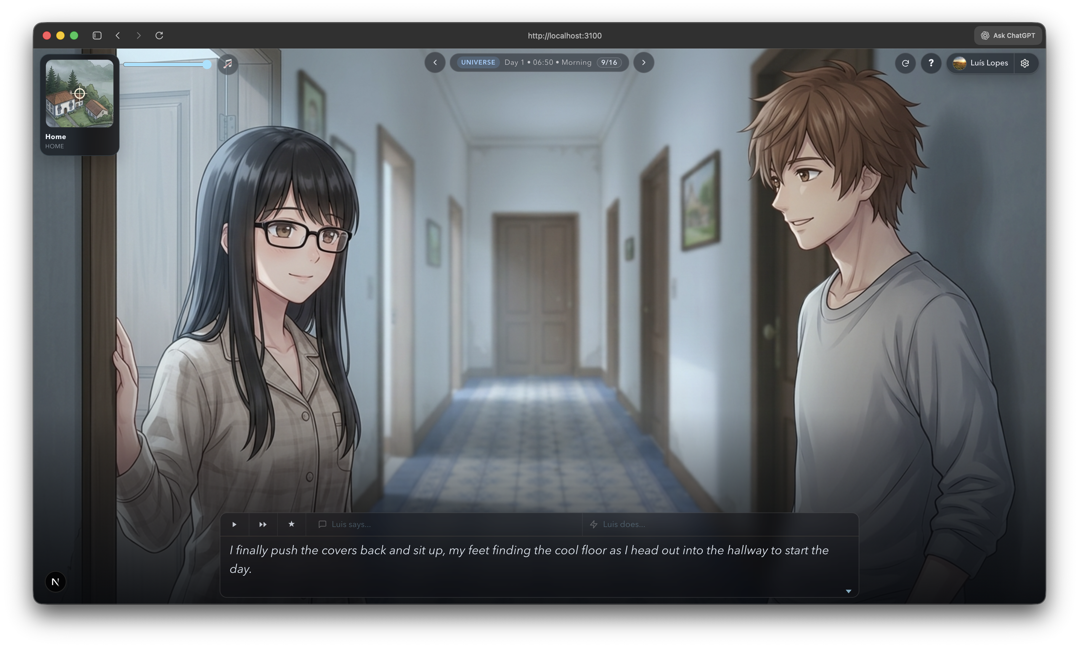 Monte Lua gameplay scene with generated CG example 3